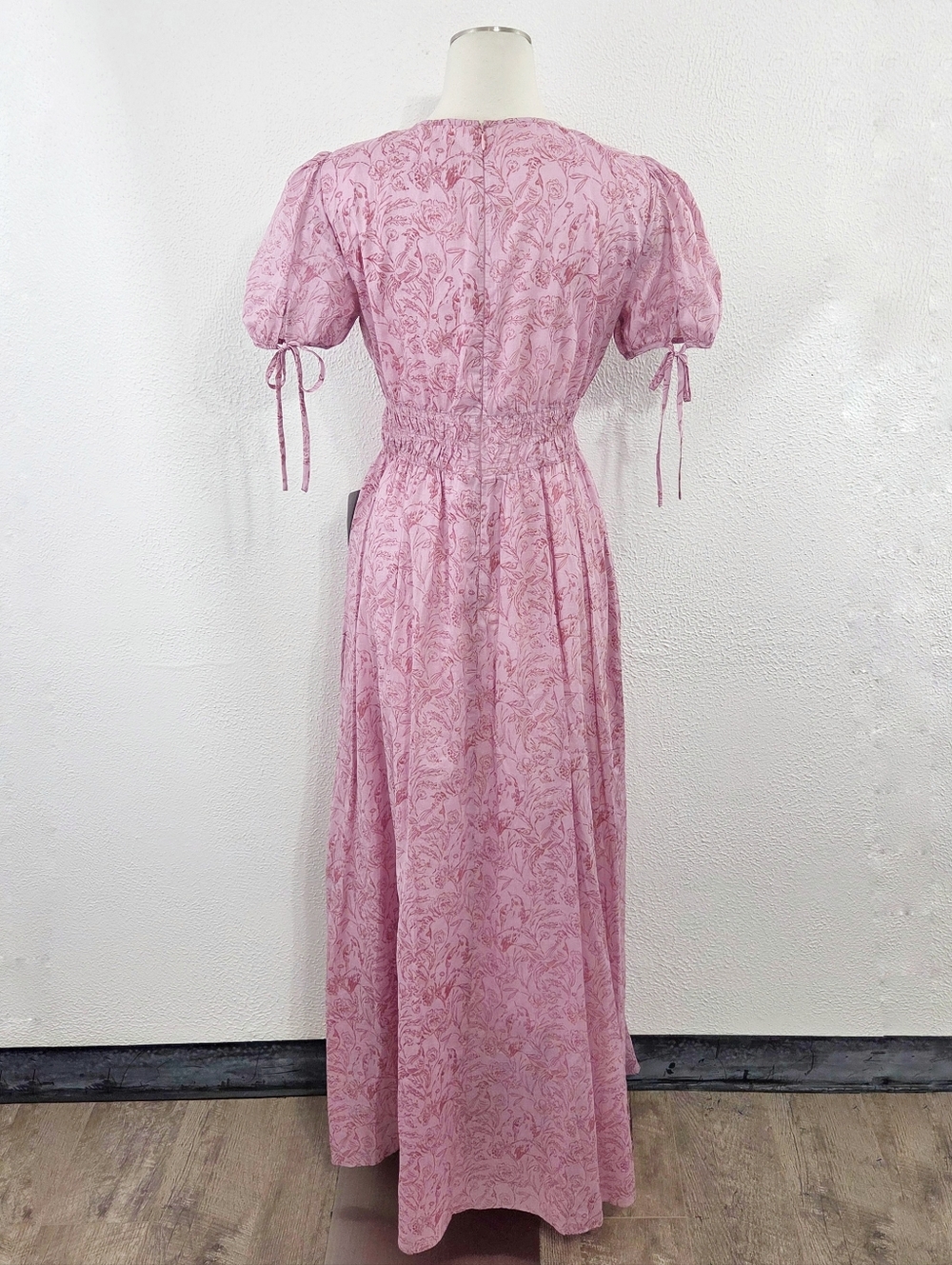 Gal Meets Glam Giselle maxi Dress Pink Blush Wedding Guest floral women's 8 NWT - Picture 4 of 10